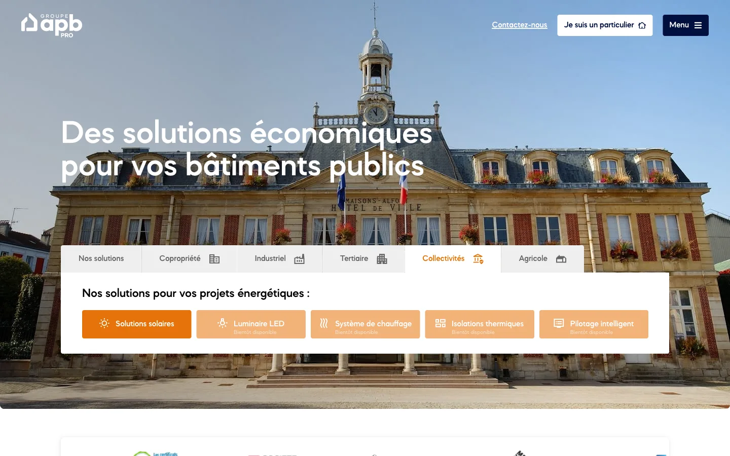 Page collectivités : bâtiments publics
